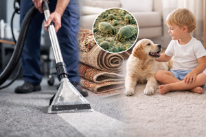 Spalare covoare profesionala pentru indepartarea murdariei si alergenilor