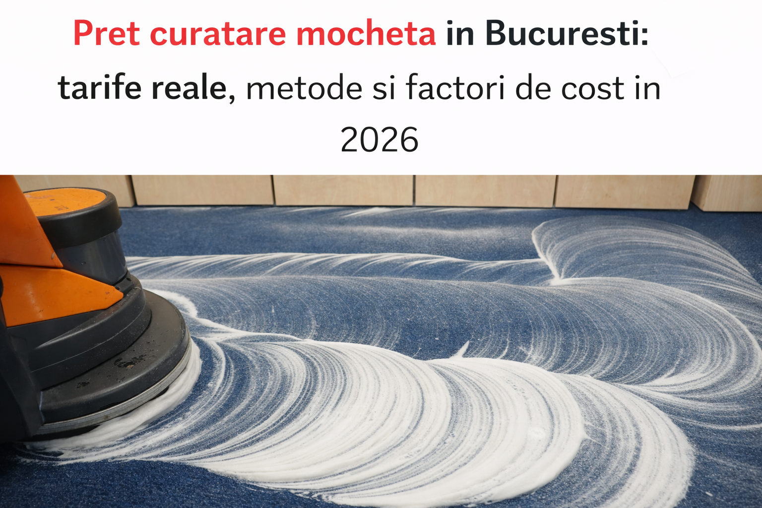 curatare mocheta birouri Bucuresti cu utilaje Taski profesionale